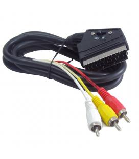 Gembird Cable 3xRCA Eurocon. SCART Bidirecc. 1.8Mt