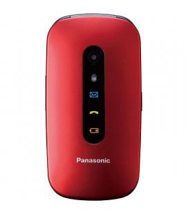 Teléfono móvil panasonic kx-tu456exre para personas mayores/ rojo - Imagen 1