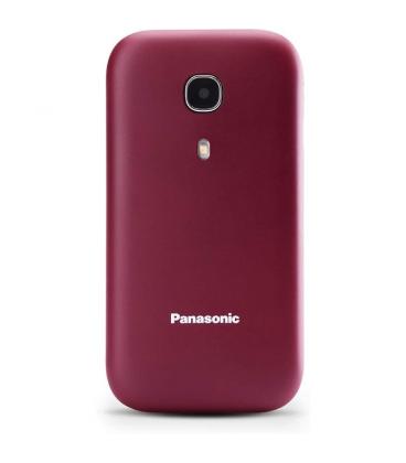 Teléfono móvil panasonic kx-tu400exr para personas mayores/ rojo granate - Imagen 1