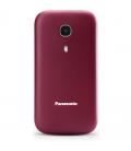 Teléfono móvil panasonic kx-tu400exr para personas mayores/ rojo granate - Imagen 1