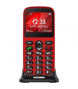 Teléfono móvil telefunken s420 para personas mayores/ rojo
