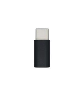 AISENS Mini Adaptador USB-С USB 2.0, Tipo Micro-B/H-USB-С/M, Negro - Imagen 1