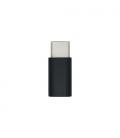 AISENS Mini Adaptador USB-С USB 2.0, Tipo Micro-B/H-USB-С/M, Negro - Imagen 1
