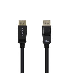 AISENS Cable Displayport Certificado V1.4 8k@60hz, DP/M-DP/M, Negro, 2.0m - Imagen 1