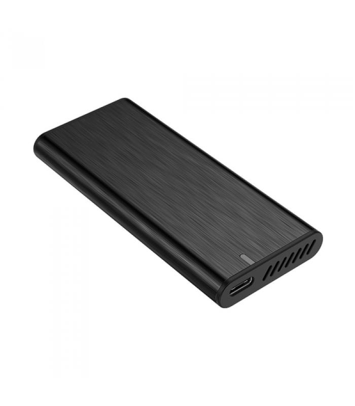 CAJA PCI-E NVMe USB-C Externa para Disco Duro Negra (SSD 29 + 5