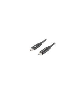 CABLE USB LANBERG 2.0 MACHO/USB C MACHO QUICK CHARGE 4.0 1.8M NEGRO - Imagen 1