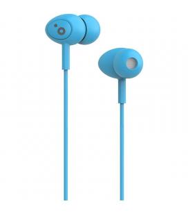 Auriculares intrauditivos sunstech pops/ con micrófono/ jack 3.5/ azules