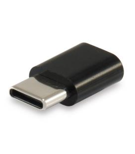 Equip 133472 cambiador de género para cable USB C Micro USB B Negro - Imagen 1