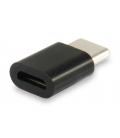 Equip 133472 cambiador de género para cable USB C Micro USB B Negro - Imagen 2