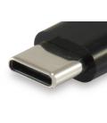 Equip 133472 cambiador de género para cable USB C Micro USB B Negro - Imagen 4