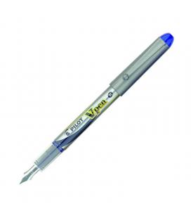 Caja de pluma desechable pilot v pen/ azul 12 unidades