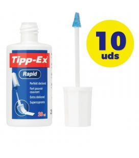 Caja de correctores de escritura líquida bic tipp-ex rapid/ 20ml/ 10 unidades - Imagen 1