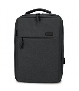 Mochila subblim traveller airpadding backpack para portátiles hasta 15.6'/ puerto usb/ gris - Imagen 1