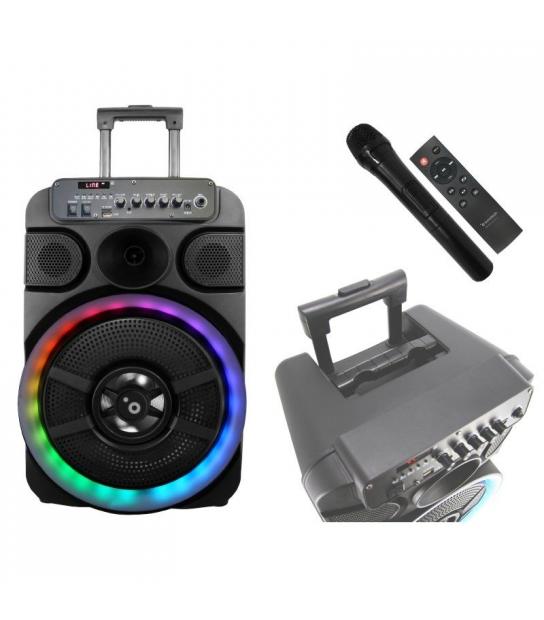 Enjuiciar Probablemente demoler Altavoz portatil fonestar box - 35led bluetooth - karaoke - usb - sd -  microfono inalambrico - 35w rms