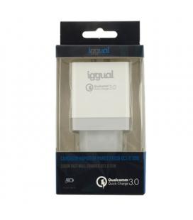 iggual Cargador 2xUSB carga rápida QC3.0 30W - Imagen 1