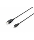 Equip 128594 cable USB 1 m USB 2.0 USB A Micro-USB B Negro - Imagen 2