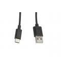 Cable usb lanberg 2.0 macho - usb tipo c macho 1m negro - Imagen 2