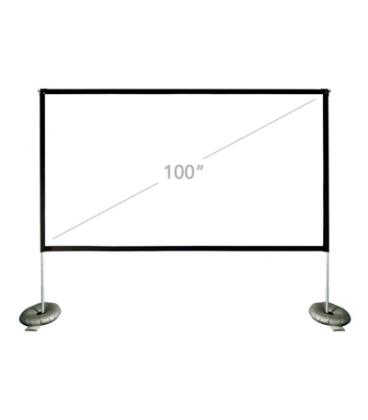 iggual Pantalla exterior portable 100" 221x124 cm - Imagen 1