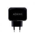 Cargador de Pared Aisens A110-0440/ 2xUSB/ 17W