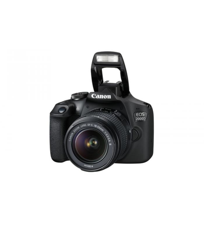 Camara digital canon eos 2000d bk 18 - 55mm is eu26+ - 24.1mp