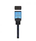 AISENS Cable HDMI V2.0 Prolongador Premium Alta Velocidad / HEC 4K@60Hz 18Gbps, A/M-A/H, Negro/Azul, 1.0m - Imagen 4