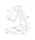 AISENS Soporte De Sobremesa Tamaño M Ajustable (2 Pivotes) Para Movil / Tablet, Plata - Imagen 7