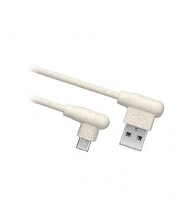 CABLE DATOS USB SBS OCEANO ECO-FRIENDLY USB 2.0-MICRO USB 1M BLANCO - Imagen 1