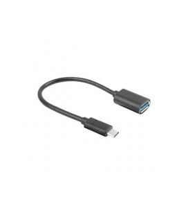 ADAPTADOR USB LANBERG USB-C M 3.1 A USB-A H 15CM OTG NEGRO - Imagen 1