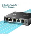 TP-LINK TL-SG105E switch L2 Gigabit Ethernet (10/100/1000) Negro - Imagen 14