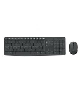 Logitech MK235 teclado RF inalámbrico AZERTY Francés Negro