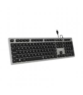 Teclado subblim wired ergo keys silent flat hq/ gris - Imagen 1