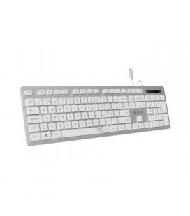 Teclado subblim wired ergo keys silent flat hq/ plata - Imagen 1