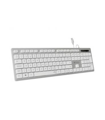 Teclado subblim wired ergo keys silent flat hq/ plata - Imagen 1