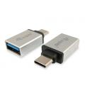 Equip 133473 cambiador de género para cable USB Type C USB Type A Plata - Imagen 3