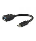 Equip 133455 cable USB 0,15 m USB 3.2 Gen 1 (3.1 Gen 1) USB C USB A Negro - Imagen 2