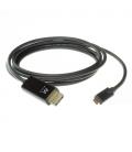 Ewent EW9826 adaptador de cable de vídeo 2 m USB Tipo C DisplayPort Negro - Imagen 2