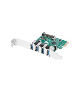 TARJETA PCI EXPRESS LANBERG X1 A 4X USB-A 3,1 GEN1 LOW PROFILE - Imagen 1