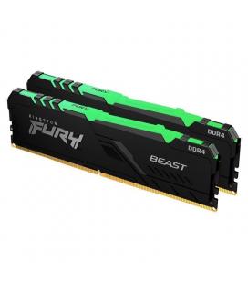 Memoria ram kingston fury beast rgb 2 x 16gb/ ddr4/ 3200mhz/ 1.35v/ cl16/ dimm
