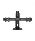 AISENS Soporte De Mesa Pro Contrapeso Giratorio E Inclinable Para 2 Monitores 6kg De 17-27, Negro - Imagen 4