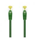 AISENS Cable De Red Latiguillo RJ45 LSZH Cat.7 600 MHz S/FTP PIMF AWG26, Verde, 1.0 m - Imagen 1