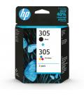 HP Paquete de 2 cartuchos de tinta original 305 tricolor / negro - Imagen 13