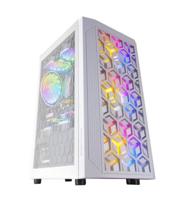 Caja Gaming Minitorre Mars Gaming MCMESH/ Blanco