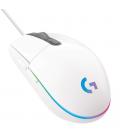 Ratón gaming logitech g102 lightsync/ hasta 8000 dpi/ blanco - Imagen 1