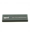 iggual Caja externa USB-C 3.1 SSD M.2 NVMe y SATA - Imagen 2