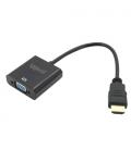 iggual Adaptador HDMI a VGA + audio (3.5 mm) HDMI tipo A (Estándar) VGA (D-Sub) - Imagen 3