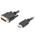 Cable hdmi lanberg macho - dvi - d 18+1 macho single link 0.5m negro - Imagen 2
