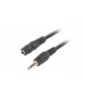 Cable estereo lanberg jack 3.5 mm macho - jack 3.5mm hembra 5m negro - Imagen 2