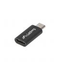 Adaptador lanberg usb 2.0 usb tipo c f - micro - b macho negro - Imagen 2