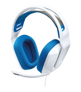 Auriculares logitech g335/ con micrófono/ usb/ blancos