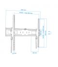 TooQ Soporte de Pared Inclinable para Monitor / TV LCD, Plasma de 60-100, Negro - Imagen 9
